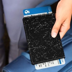 Woman’s BLACK CONSTELLATION Passport holder *NEW*